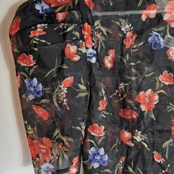 Blouse Women's Floral Multi-Color M2 By Mocha Apparel Size‎ Large - Picture 8 of 13